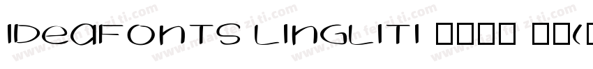 IdeaFonts LingLiTi 语言中文 韩文(韩国) 日文字体转换